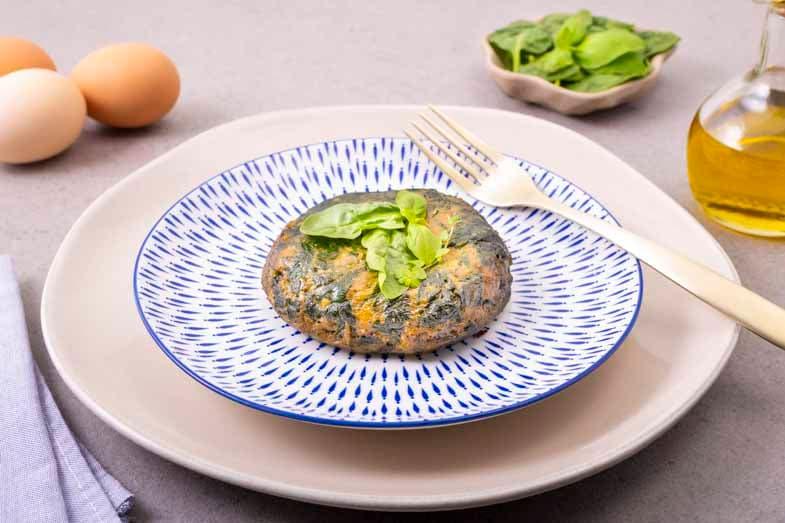 Spansk omelett med spenat